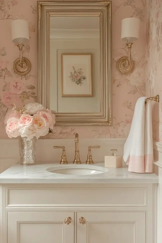 Chic Powder Room with Understated Style