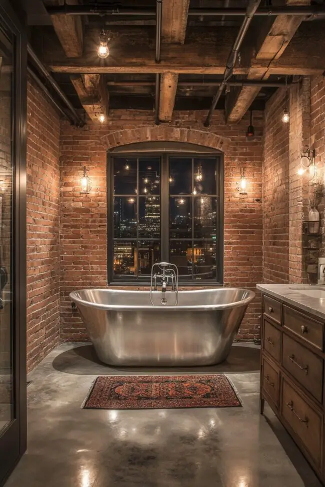 Urban Loft Style in Bathroom Design