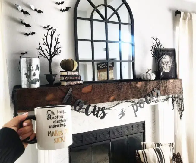 Hocus Pocus Mantel Styling