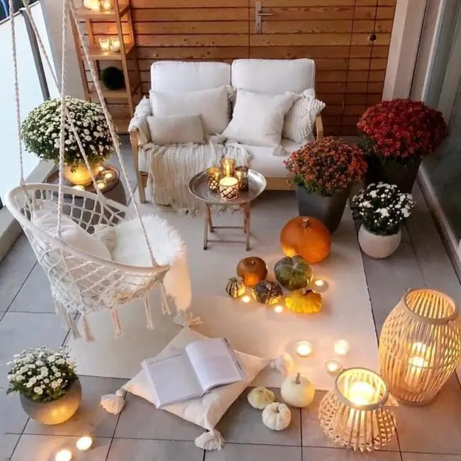 Halloween Ambience with Candlelit Cozy Corners