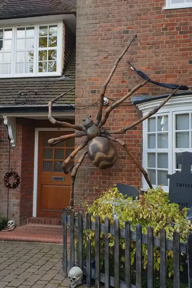 Giant Brown Spider Prop for Decor