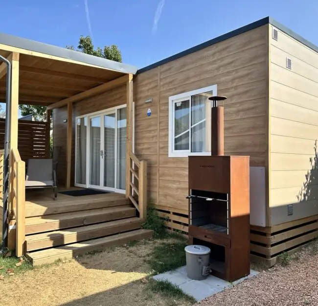 Warm Wood Exterior with Inviting Deck