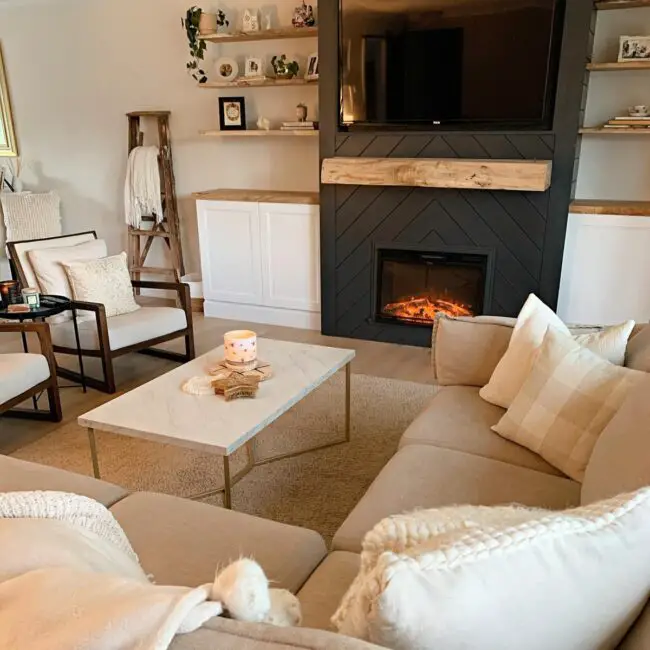 Warm, Welcoming Farmhouse Living Room