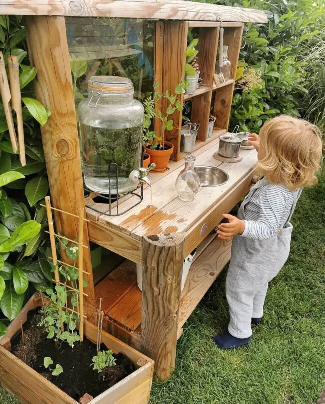 Mud Kitchen for Creative Backyard Fun