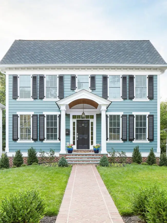 Colonial Charm with Black Shutters