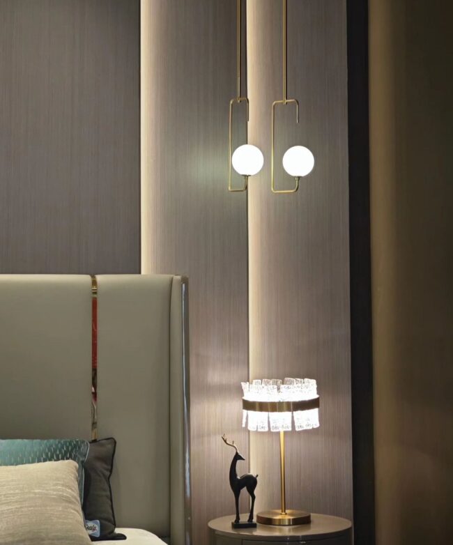 Dual Pendant Lights with Minimalist Elegance