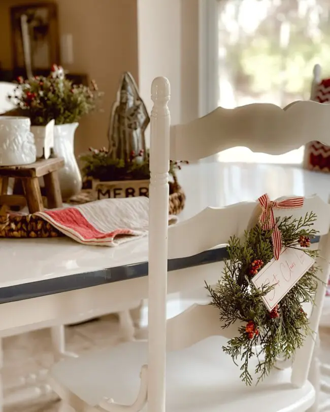 Holiday Chair Decor for Dining Room Cheer