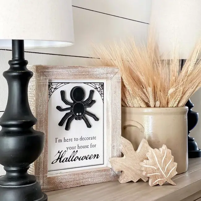 Halloween Spider Wall Hanging