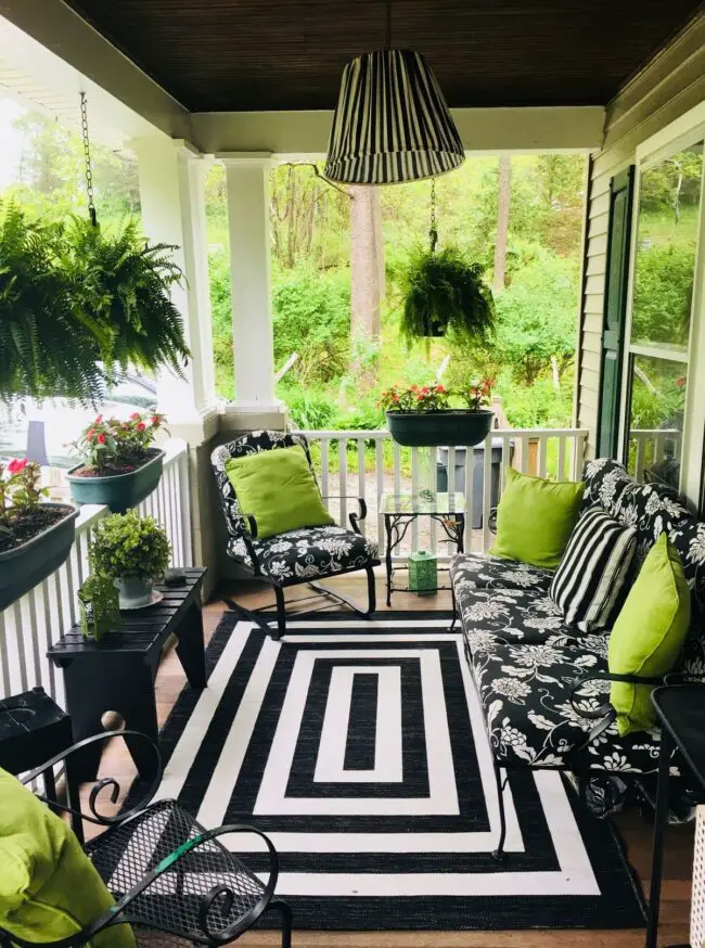 Lush Greenery Mixed with Bold Patterns