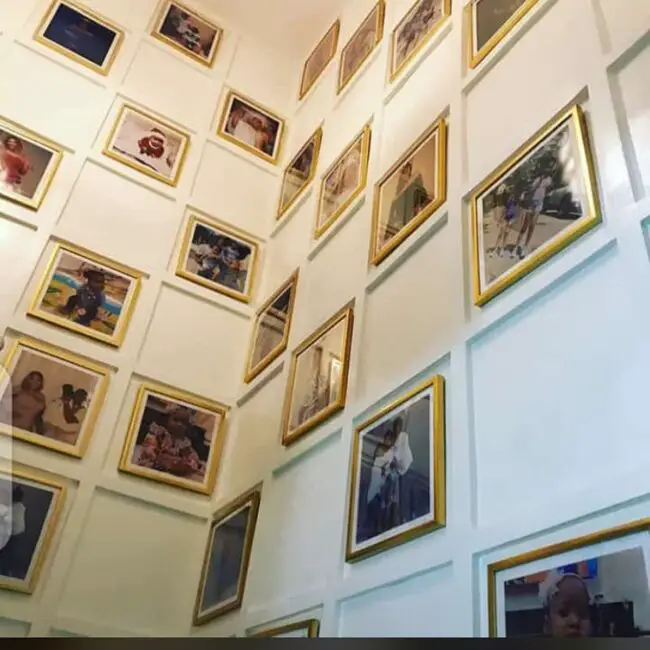 Personal Gallery on Staircase Wall