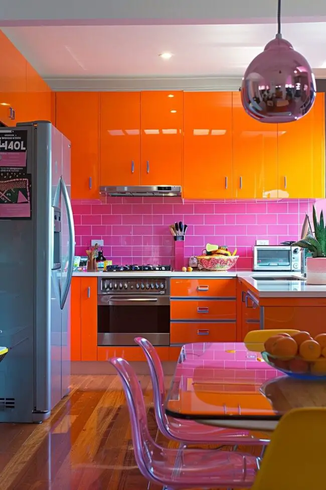 Dynamic Color Burst for Compact Kitchens