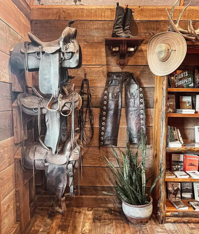 Cowboy Gear Display with Ranch Heritage