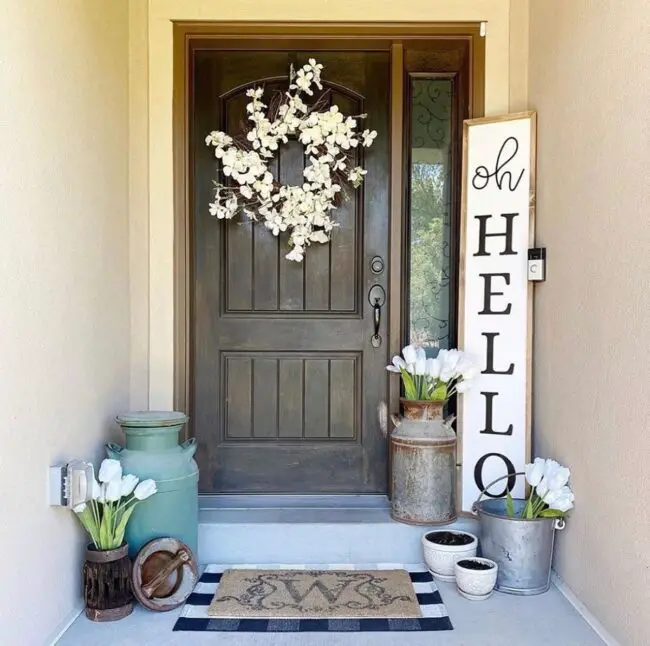 Rustic Charm at the Door