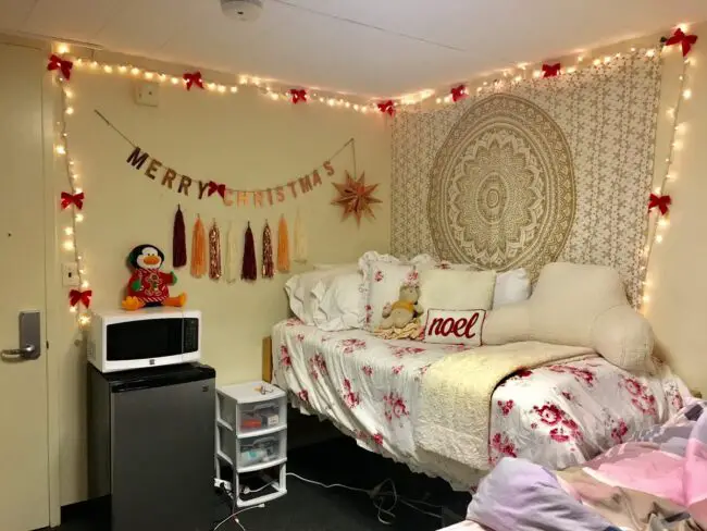 Chic Bohemian Holiday Dorm Decor