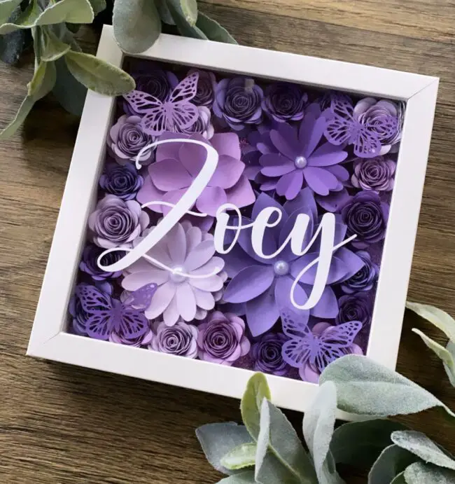 Zoey’s Purple Floral Garden Display