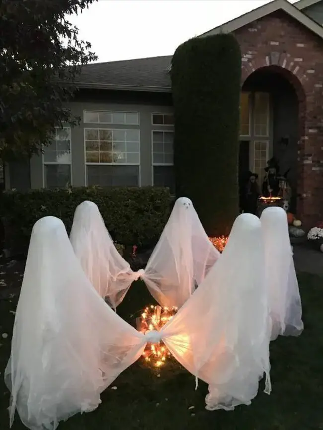 Dancing Ghosts Circle for a Haunted Gathering