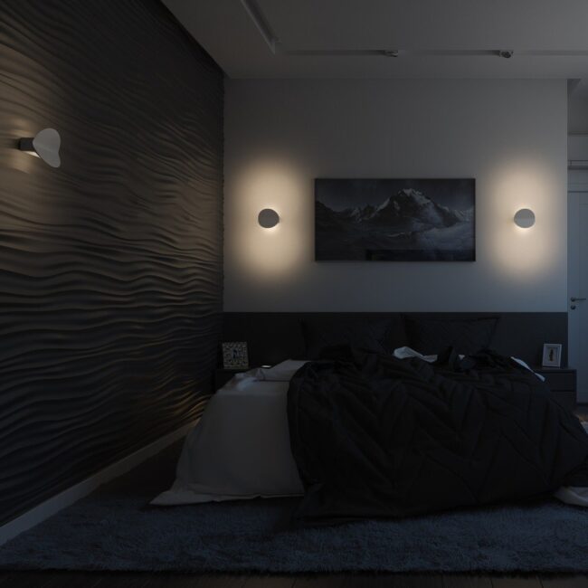 Dramatic Wall Lights with Bold Contrast