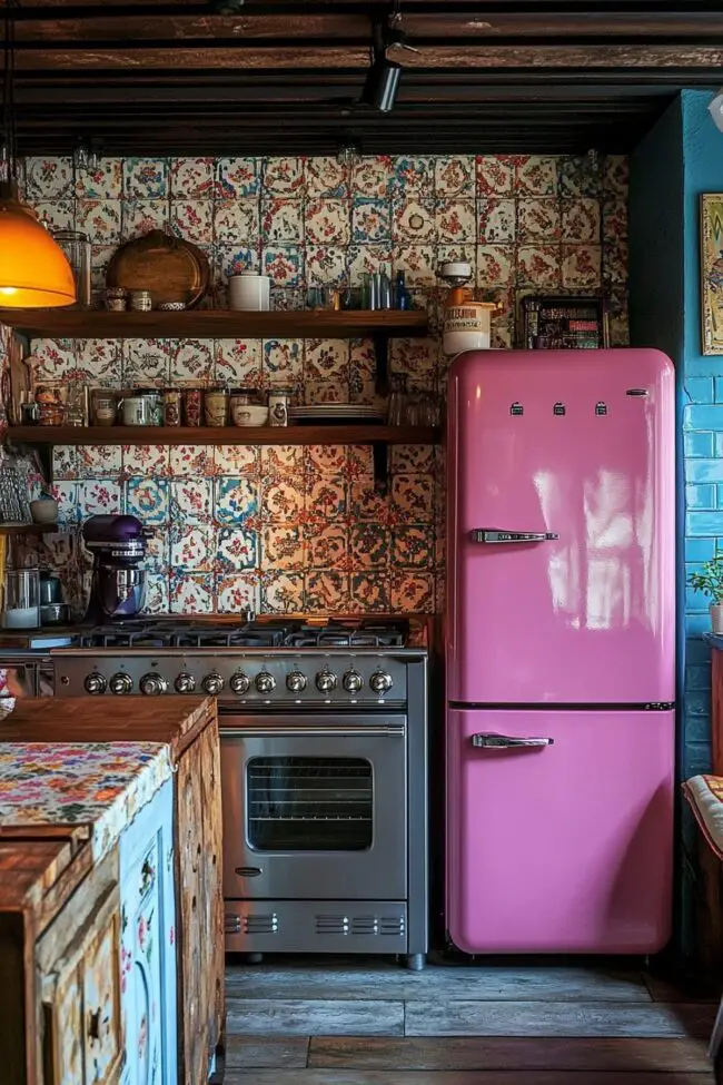 Eclectic Retro Style Kitchen Design