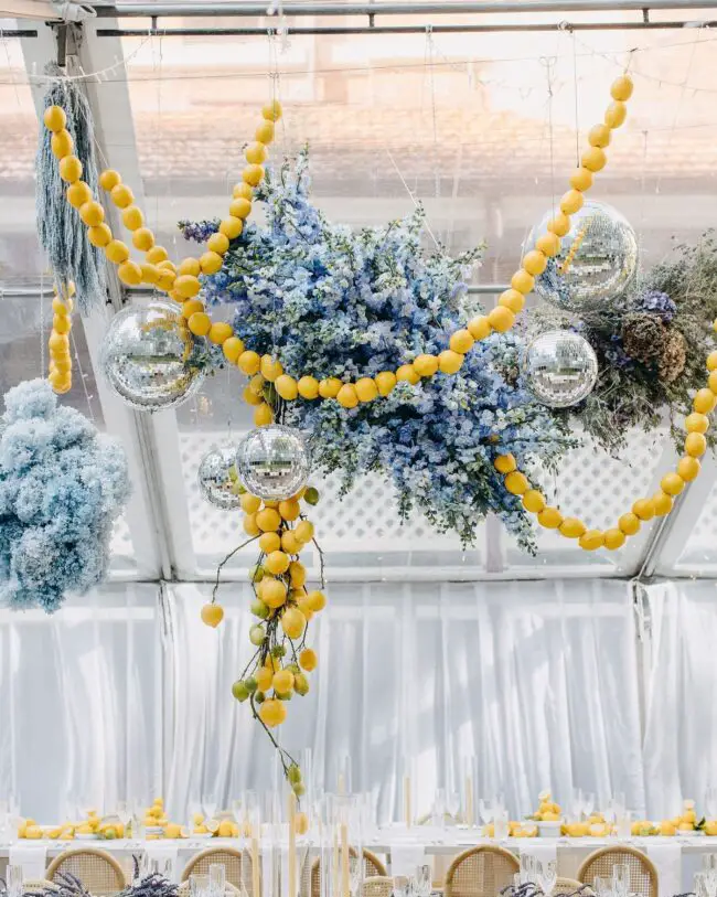 Citrus and Cobalt: Unique Holiday Decor