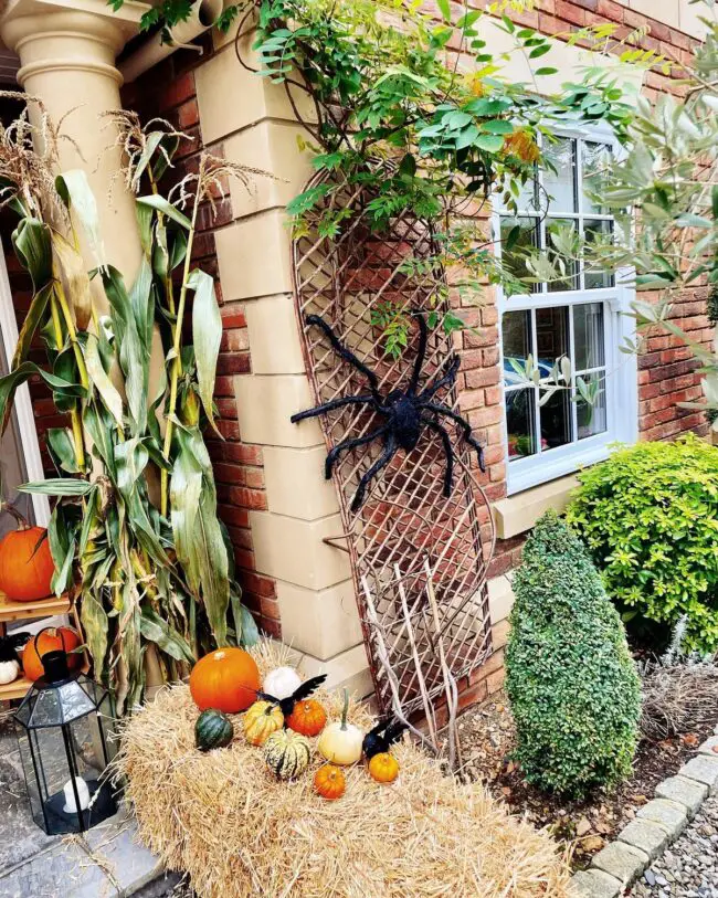 Rustic Spider Decor for the Outdoors