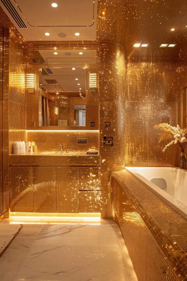 Captivating Gold Mosaic Designs