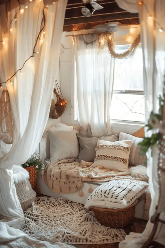 Chic Boho Sanctuary for Small Spaces