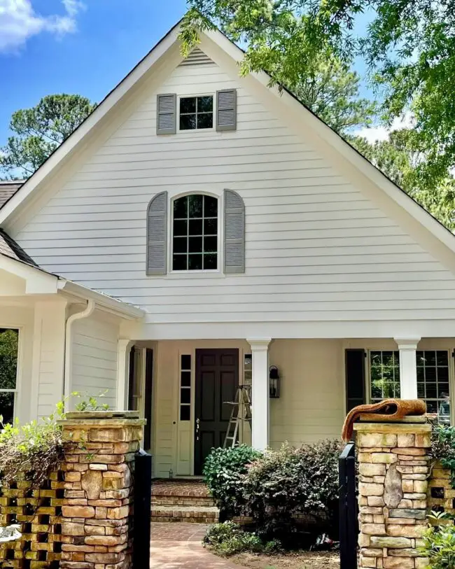 Clean and Classic Cottage with Stone Entrance