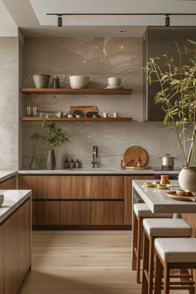 Tranquil Tiny Kitchen Retreat