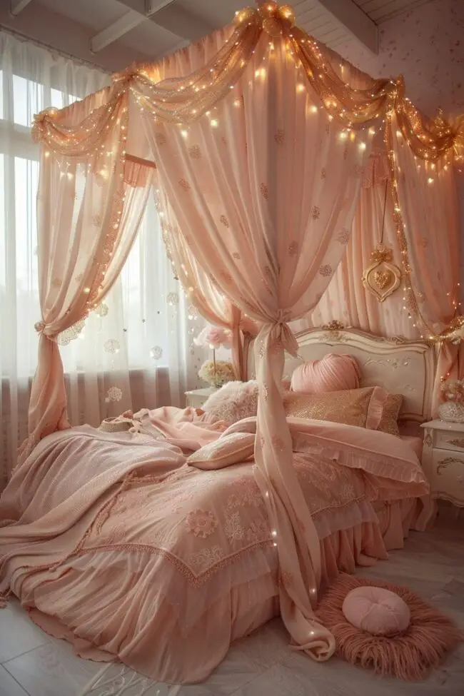 Magical Canopy Bed for Princess Dreams