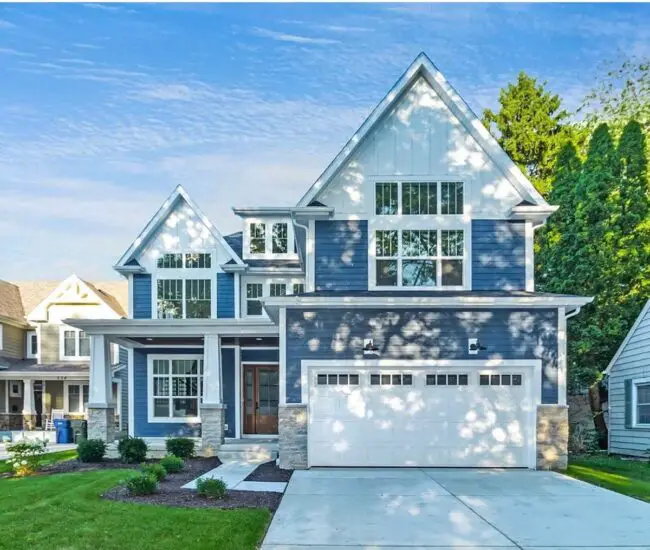 Elegant Two-Story with Stone Features