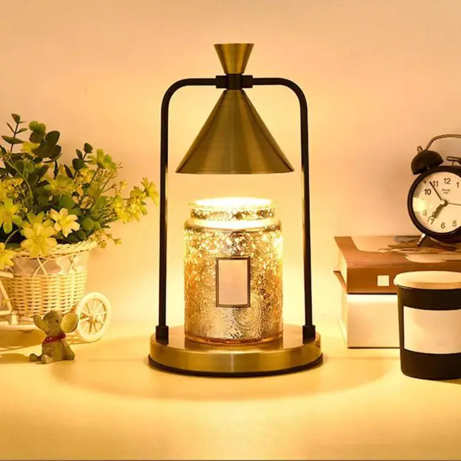 Brass and Glass Lamp Elegance