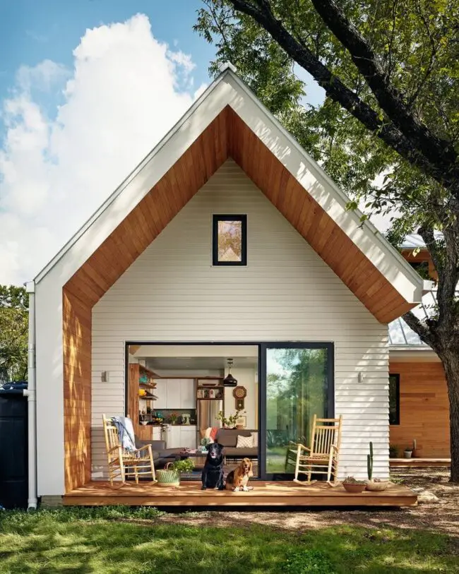 Cozy, Contemporary A-Frame Appeal