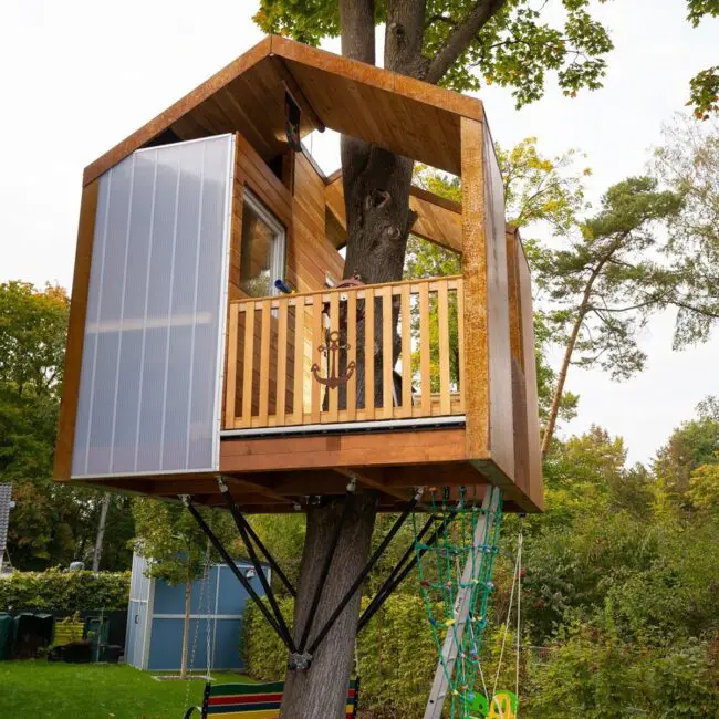 Geometric Modern Treehouse Design