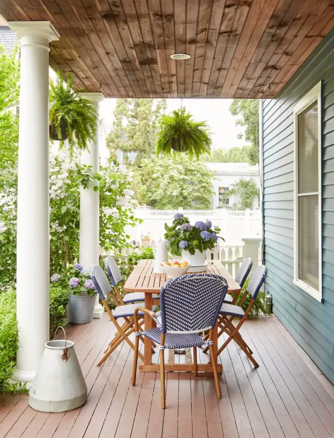 Elegant Dining Area with Outdoor Charm