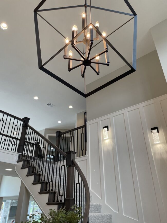 Industrial Style Above the Dining Table