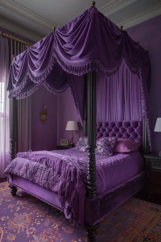 Majestic Purple Canopy Haven