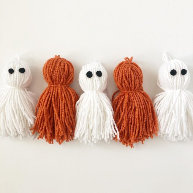 Yarn Ghost Tassels for a Cozy Effect