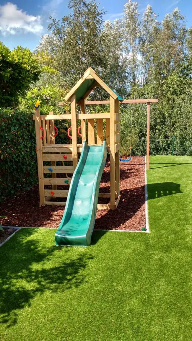 Backyard Fun-Scape with Slide for Joyful Play