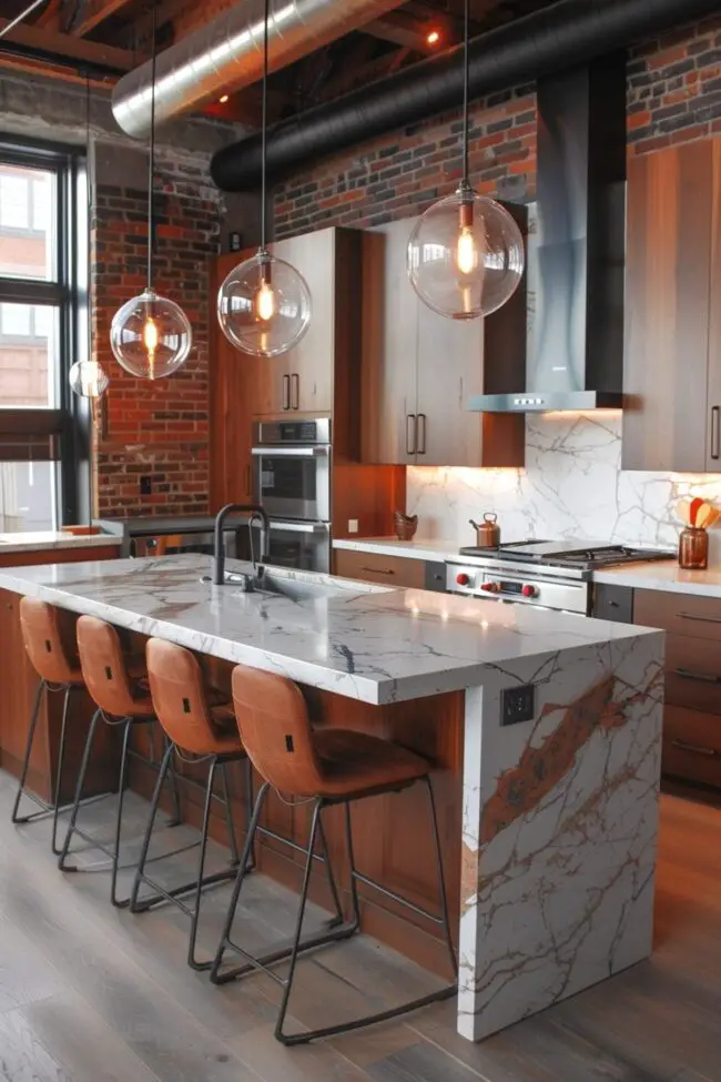 Modern Industrial Kitchen Space Ideas