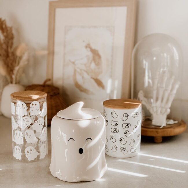 Ghost Storage Jars for a Spooky Touch