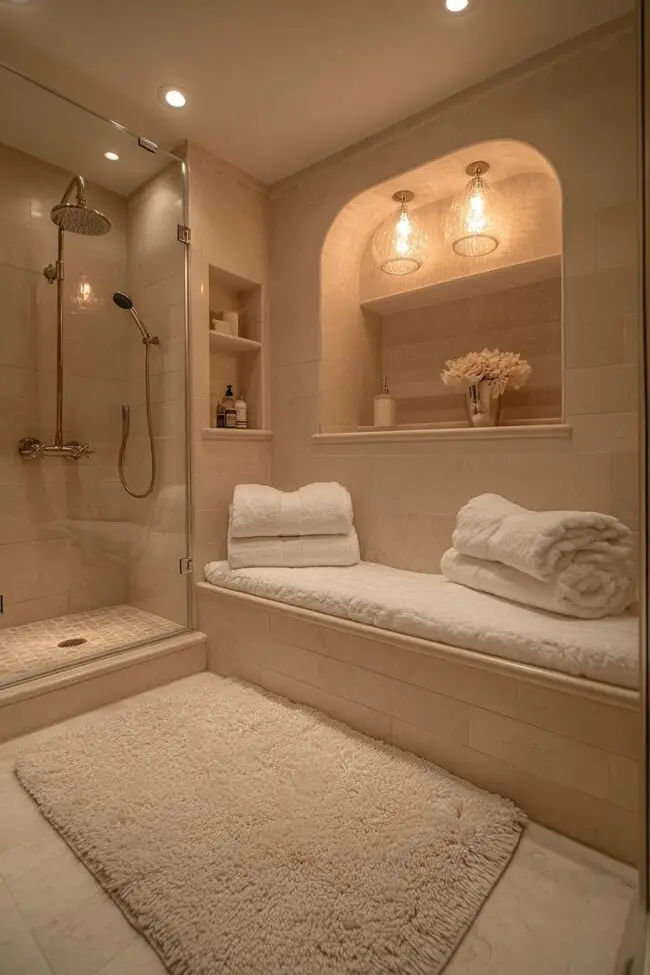 Gentle Comfort in the Shower Space