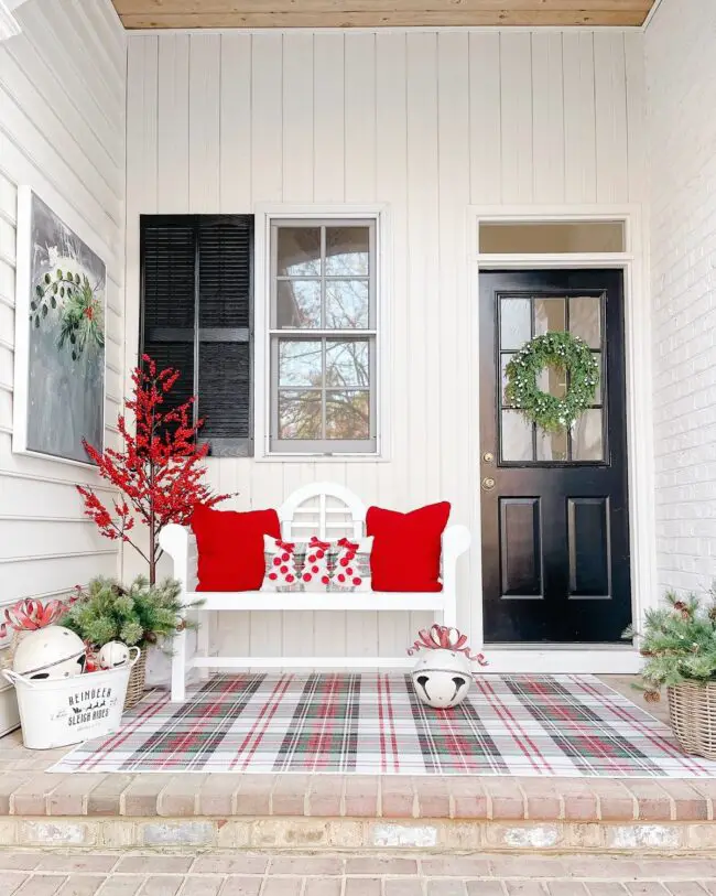 Playful and Inviting Festive Porch Vibes