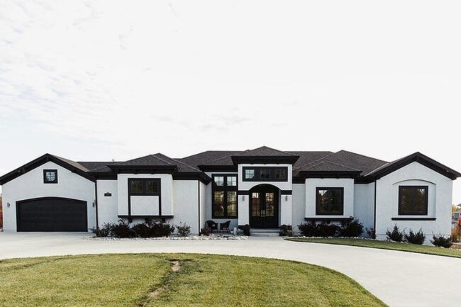 Bold Black and White Contrast House