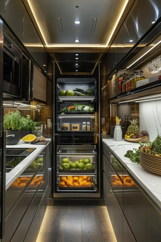 Compact Kitchen with Advanced Technology