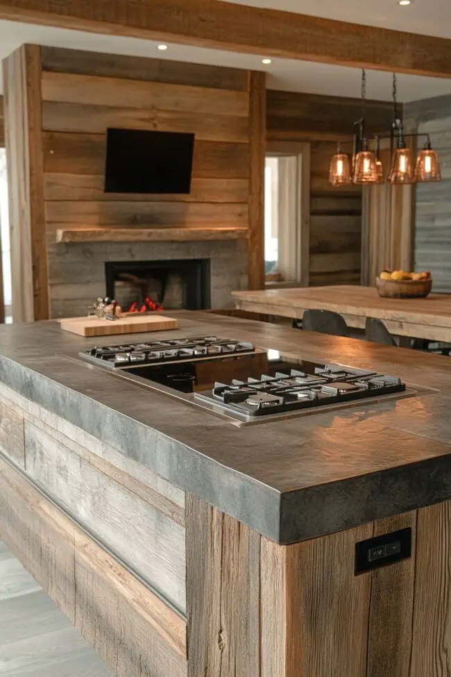 Rustic Kitchen with Reclaimed Wood Charm