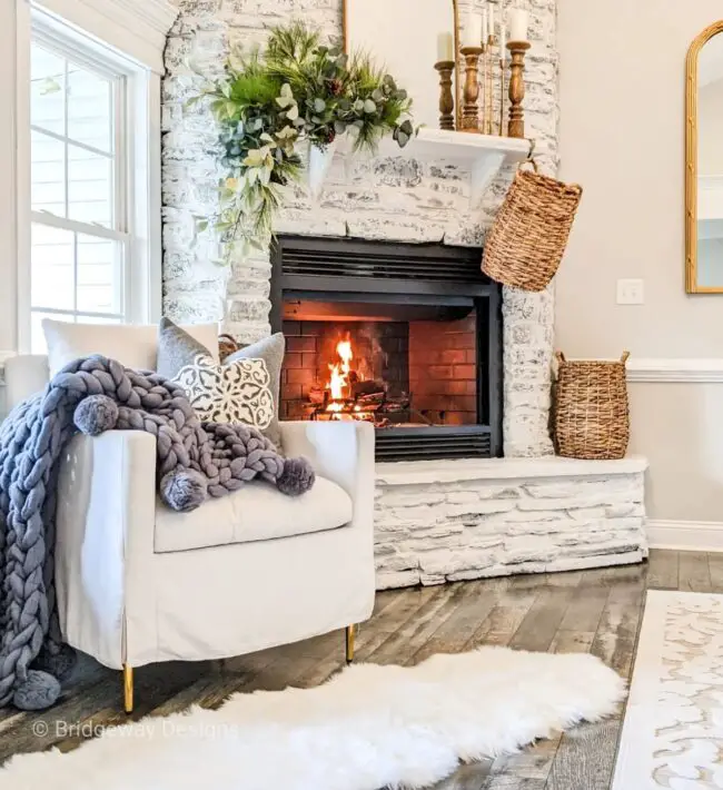 Rustic Fireplace Creating a Cozy Nook