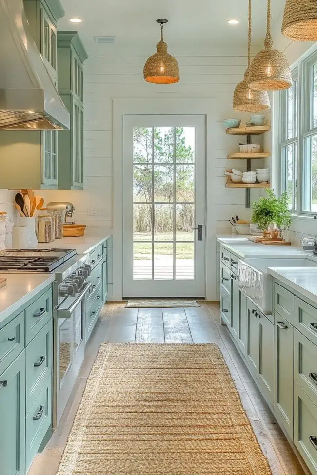 Key Materials and Textures for a Coastal Preppy Kitchen