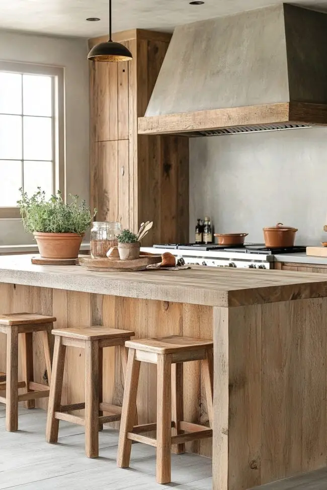 Organic Rustic Kitchen Design