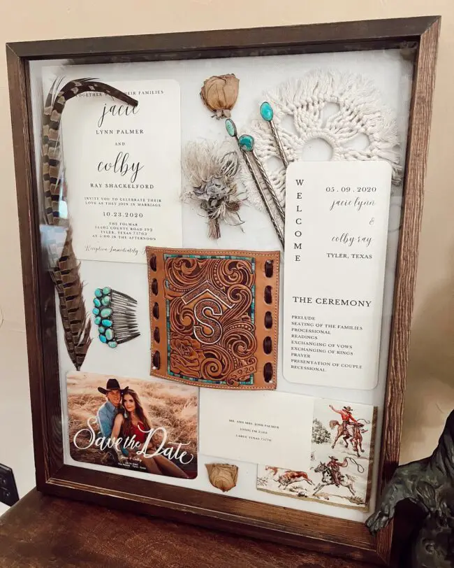 Personalized Rustic Wedding Keepsake