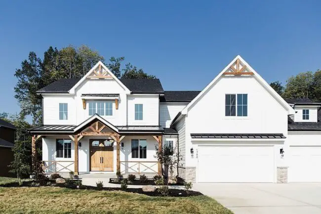 Gabled Roof Modern Farmhouse